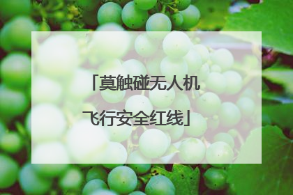 莫触碰无人机飞行安全红线
