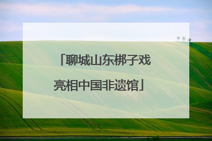 聊城山东梆子戏亮相中国非遗馆