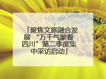 聚焦文旅融合发展 “万千气象看四川”第二季度集中采访启动