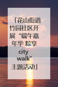 花山街道竹园社区开展“端午嘉年华 粽享city walk”主题活动