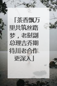 茶香飘万里共筑丝路梦，老挝副总理吉乔期待川老合作更深入