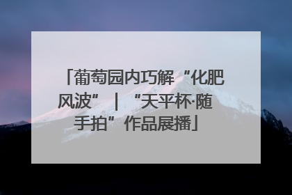 葡萄园内巧解“化肥风波”｜“天平杯·随手拍”作品展播