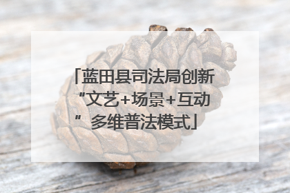 蓝田县司法局创新“文艺+场景+互动”多维普法模式