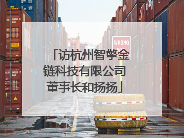 访杭州智擎金链科技有限公司董事长和扬扬