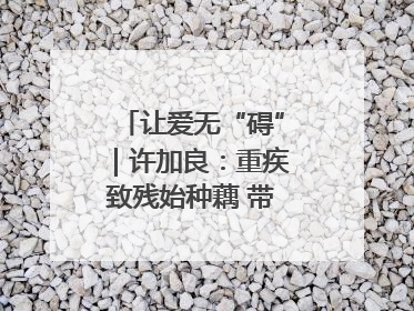 让爱无“碍”｜许加良：重疾致残始种藕 带动致富靠双手