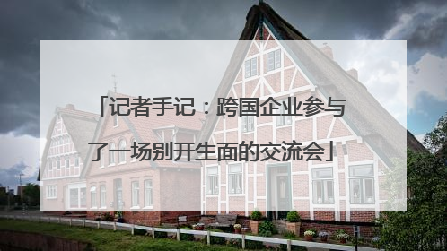 记者手记：跨国企业参与了一场别开生面的交流会