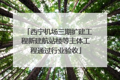西宁机场三期扩建工程新建航站楼等主体工程通过行业验收