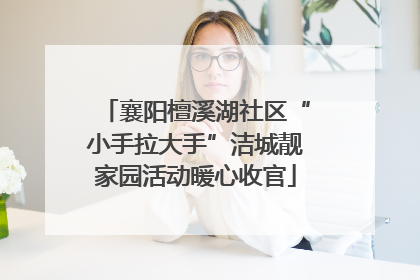 襄阳檀溪湖社区“小手拉大手”洁城靓家园活动暖心收官