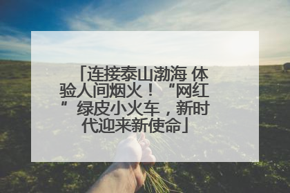 连接泰山渤海 体验人间烟火！“网红”绿皮小火车，新时代迎来新使命