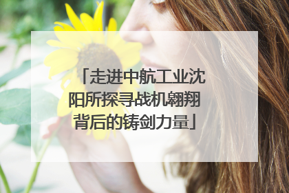 走进中航工业沈阳所探寻战机翱翔背后的铸剑力量