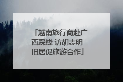 越南旅行商赴广西踩线 访胡志明旧居促旅游合作