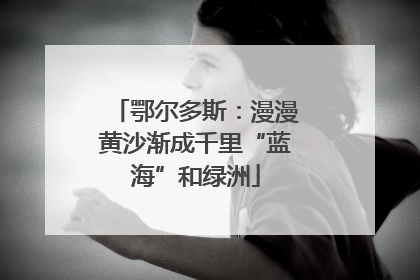 鄂尔多斯：漫漫黄沙渐成千里“蓝海”和绿洲