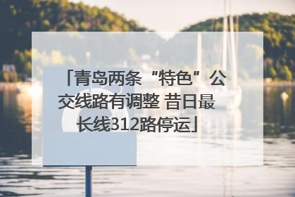 青岛两条“特色”公交线路有调整 昔日最长线312路停运