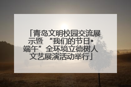 青岛文明校园交流展示暨 “我们的节日•端午”全环境立德树人文艺展演活动举行