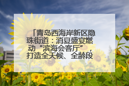 青岛西海岸新区隐珠街道：消夏盛宴燃动“滨海会客厅”，打造全天候、全龄段消费生态圈