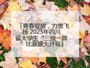 青春绽放，力美飞扬 2025年四川省大学生“三操一舞”比赛盛大开幕