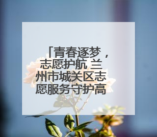 青春逐梦，志愿护航 兰州市城关区志愿服务守护高考顺利进行