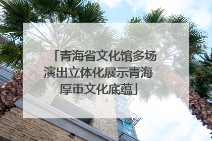 青海省文化馆多场演出立体化展示青海厚重文化底蕴