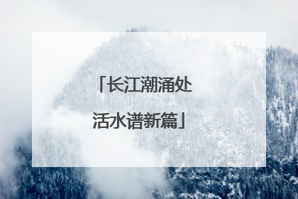 长江潮涌处 活水谱新篇