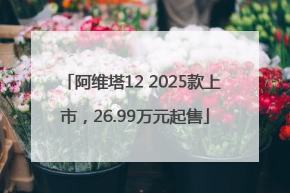 阿维塔12 2025款上市，26.99万元起售
