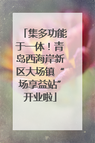 集多功能于一体！青岛西海岸新区大场镇“场享益站”开业啦