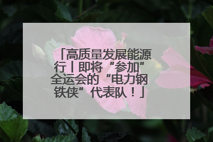 高质量发展能源行丨即将“参加”全运会的“电力钢铁侠”代表队！