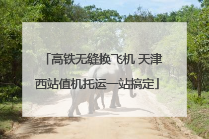 高铁无缝换飞机 天津西站值机托运一站搞定