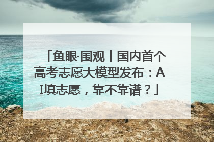 鱼眼·围观丨国内首个高考志愿大模型发布：AI填志愿，靠不靠谱？