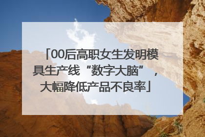 00后高职女生发明模具生产线“数字大脑”，大幅降低产品不良率