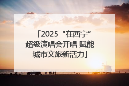2025“在西宁”超级演唱会开唱 赋能城市文旅新活力