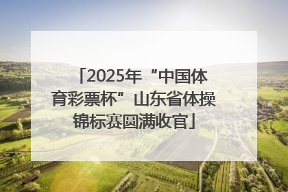 2025年“中国体育彩票杯”山东省体操锦标赛圆满收官