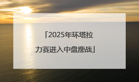 2025年环塔拉力赛进入中盘鏖战