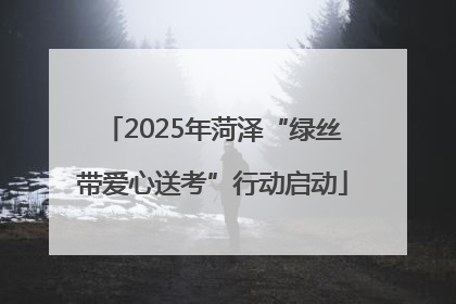 2025年菏泽“绿丝带爱心送考”行动启动