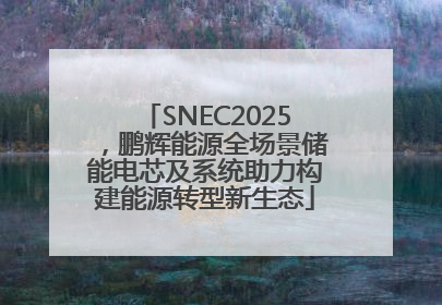 SNEC2025，鹏辉能源全场景储能电芯及系统助力构建能源转型新生态