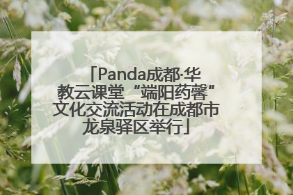 Panda成都·华教云课堂“端阳药馨”文化交流活动在成都市龙泉驿区举行